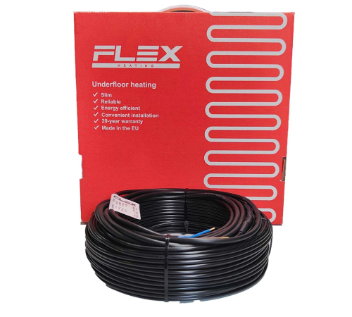Тепла підлога гріючий кабель Flex 17 (17 вт/ м.пог)