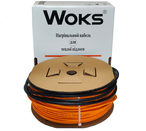 Тепла підлога гріючий кабель Woks - 18 (18 вт/ м.пог)