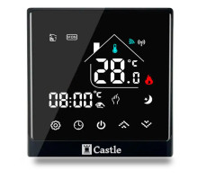 Терморегулятор програмований для теплої підлоги Castle AC8400H чорний