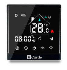 Терморегулятор програмований для теплої підлоги Castle AC8400H чорний