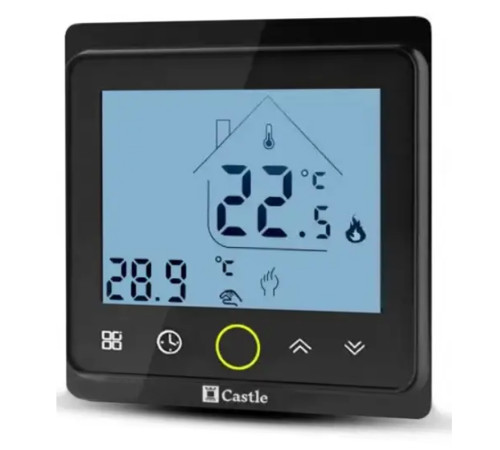 Програмований терморегулятор Castle Wi-Fi AC603H Чорний
