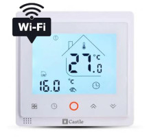 Програмований терморегулятор Castle Wi-Fi AC603H Білий