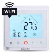 Програмований терморегулятор Castle Wi-Fi AC603H Білий